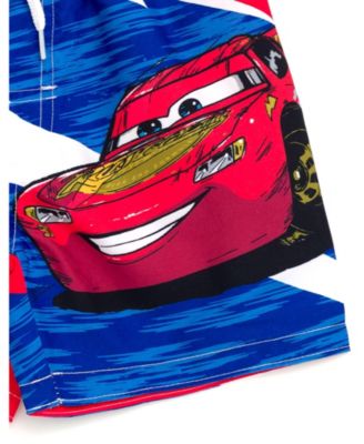 Toddler Boys Pixar Lightning McQueen Swim Trunks Bathing Suit