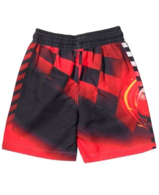 Boys Disney Pixar Lightning McQueen Rash Guard and Swim Trunks Outfit Set