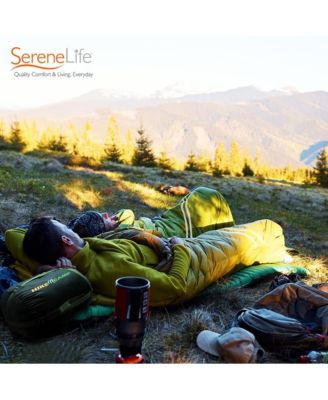 Double Sleeping Bag with Two Pillows – Lightweight & Waterproof Sleeping Bag for Adults or Teens, Includes Carrying Bag