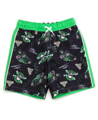 Toddler Boys Pullover Rash Guard and Swim Trunks Outfit Set