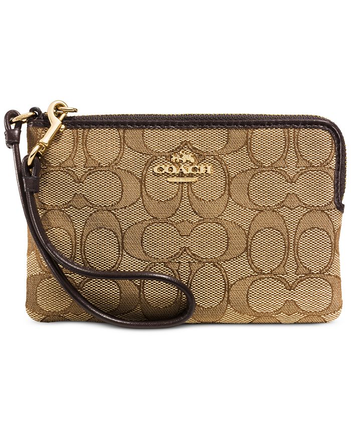 Coach wristlet wallet macy's sales