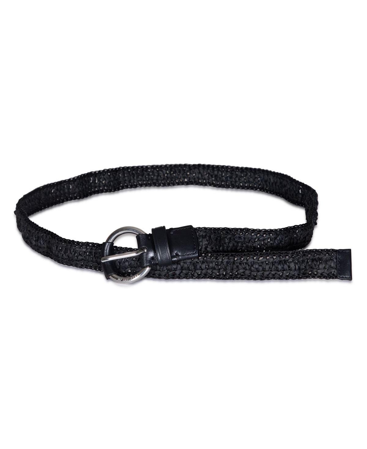 Michael Kors 32mm Woven Raffia Belt