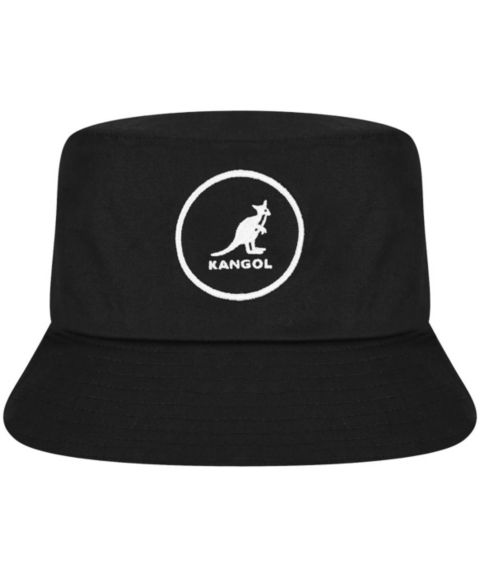Мужская панама Kangol Cotton Bucket Hat, цвет: Чёрный