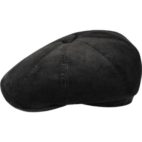 Мужские головные уборы Kangol Cord Hawker Newsboy, цвет: Чёрный