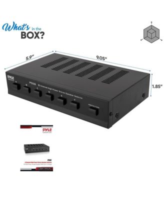 6-Channel High Power Stereo Speaker Selector - PSS6