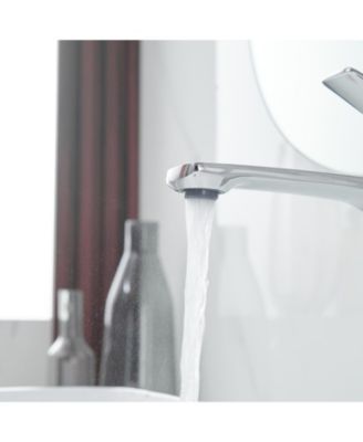 Single Hole Single Handle Bathroom Vessel Sink Faucet With Pop Up Drain Without Overflow In Polished Chrome