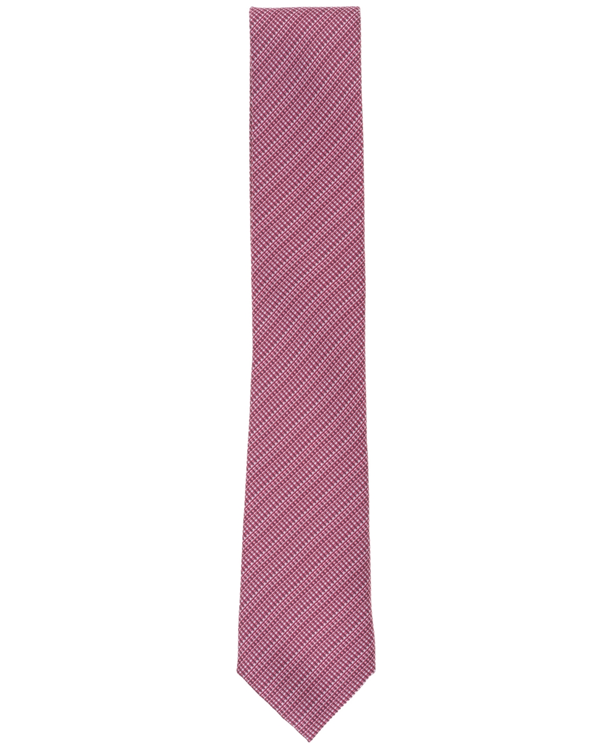Alfani Men's Balaton Textured Stripe Tie, Exclusively At Macy's In Red