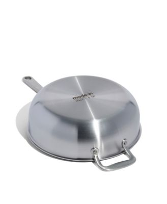Stainless Steel Clad 5-Quart Saucier with Lid