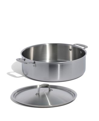 Stainless Steel Clad 10-Quart Rondeau with Lid
