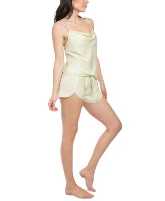 Women's 2-Pc. Cosmica Satin Cami Tap Set