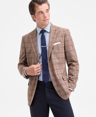 Nautica - Men's Modern-Fit Stretch Pattern Sport Coat