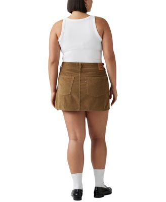 Women's Icon Cotton High-Rise Denim Miniskirt