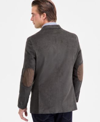 Men's Modern-Fit Solid Stretch Corduroy Elbow Patch Sport Coat