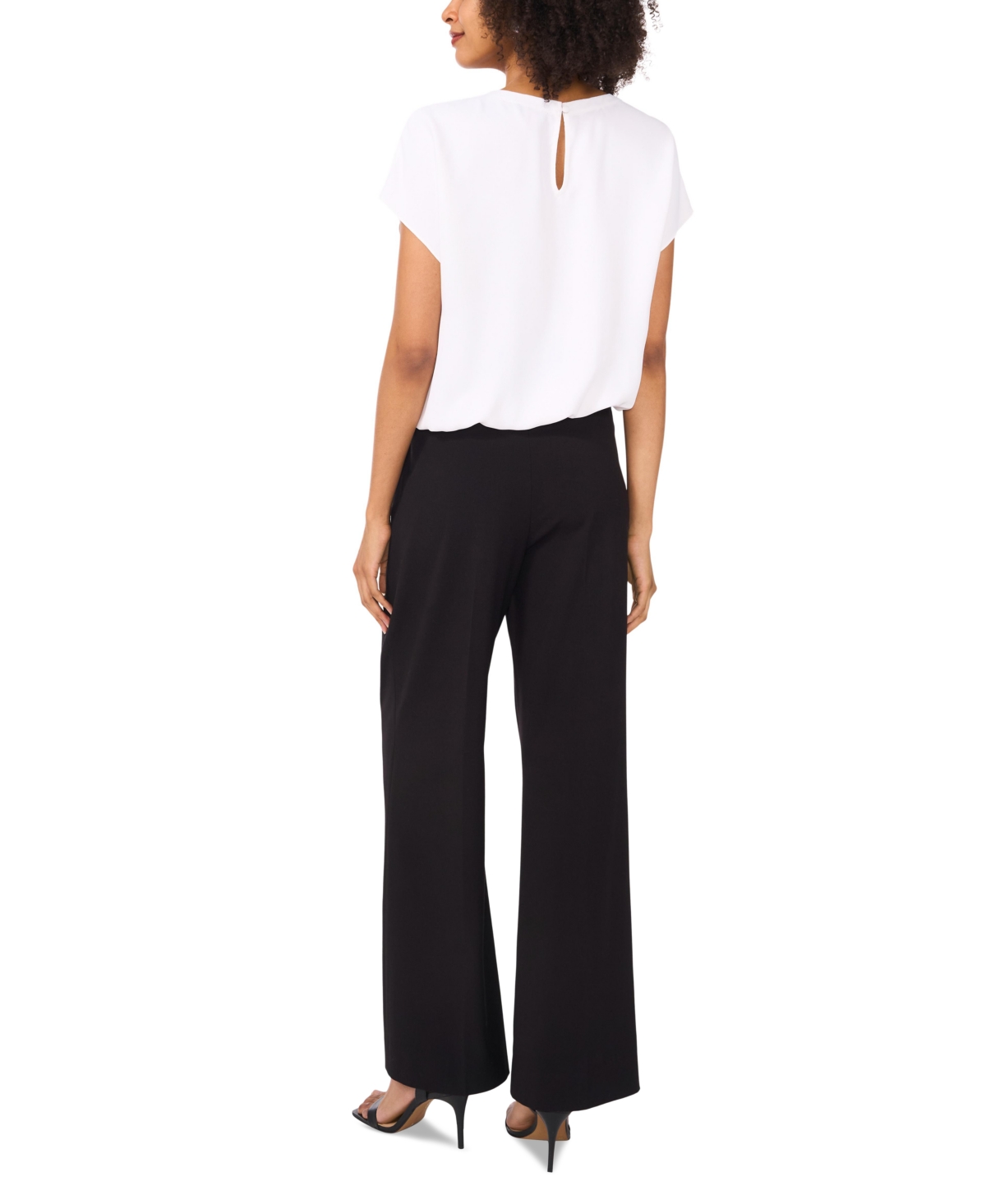 VINCE CAMUTO WOMEN'S SHORT-SLEEVE TIE-HEM TOP 