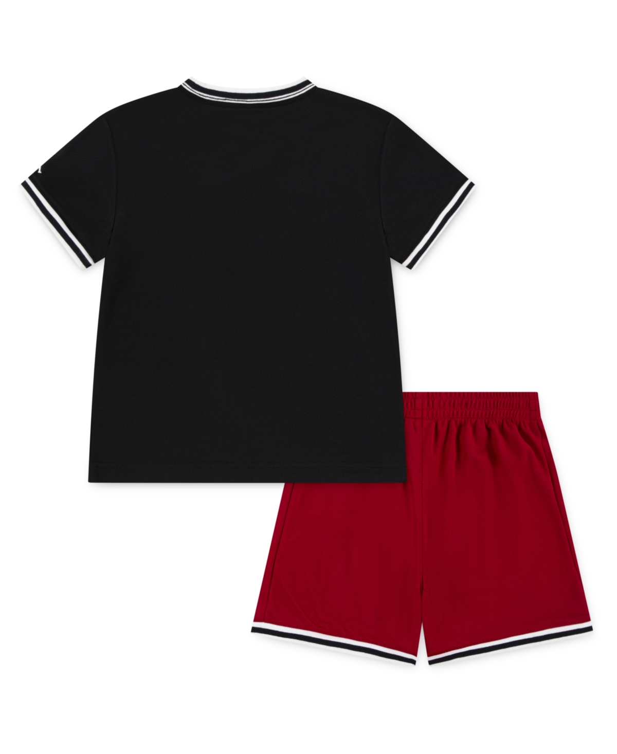 Jordan Little Boys 2-piece Logo Mesh T-shirt And Shorts Set In Gym Red