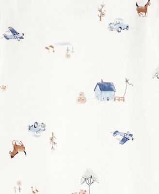 Baby Boys Cotton Sleeper Gowns, 2 Pack