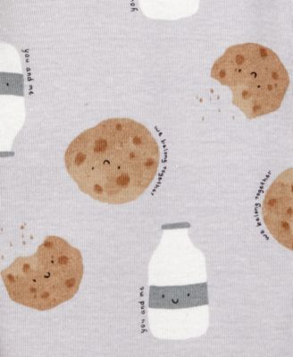 Baby Boys 5-Pk. Cotton Short-Sleeve Milk & Cookies Bodysuits