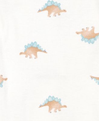 Baby Boys 5-Pk. Cotton Short-Sleeve Dinosaur Bodysuits