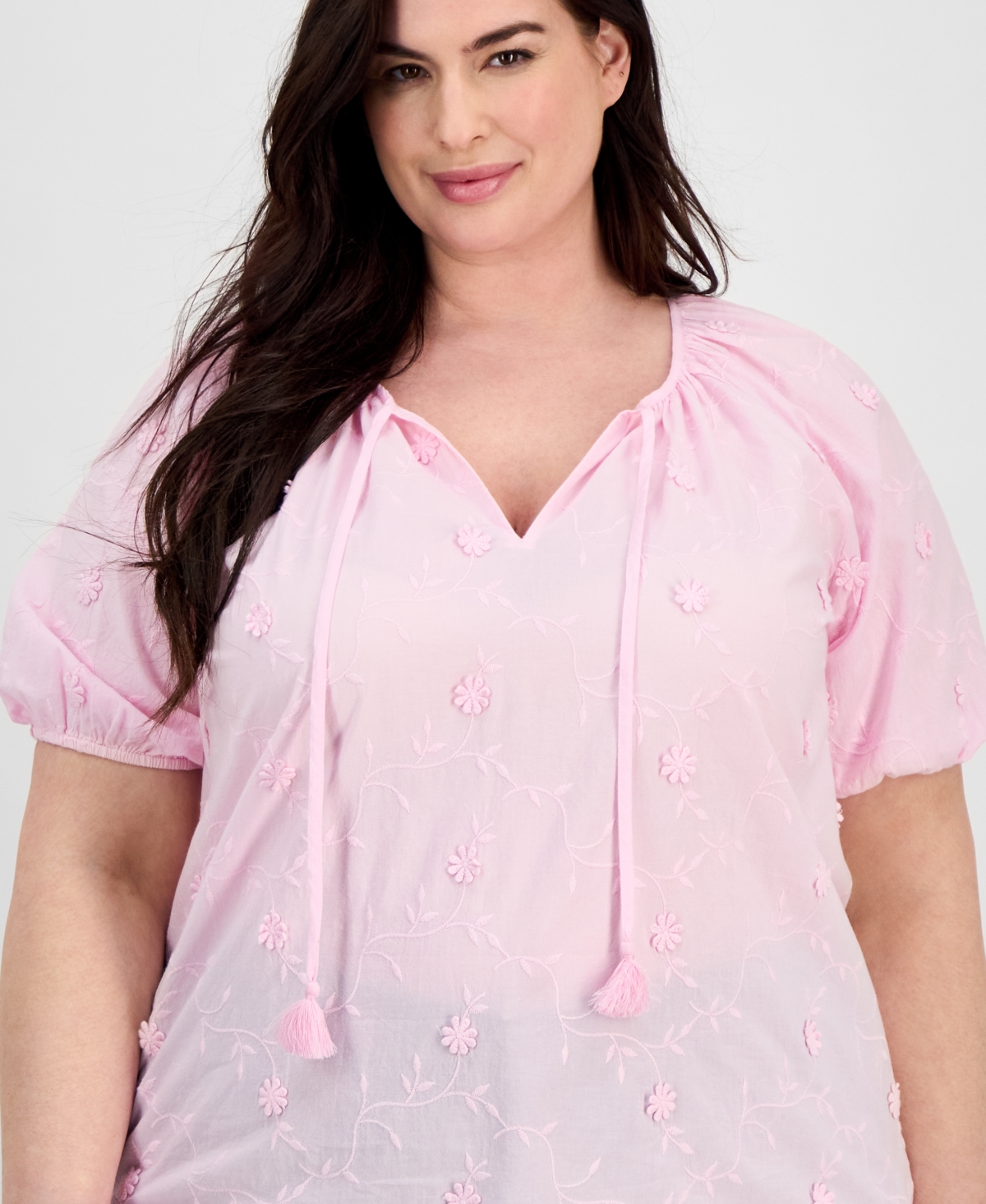 Style & Co Plus Size Applique Top, Exclusively At Macy's