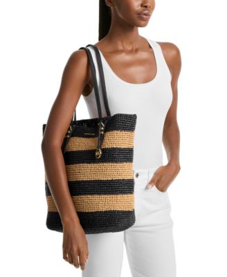 Quinn Large North South Woven Tote