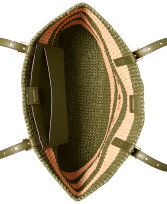 Quinn Large North South Woven Tote