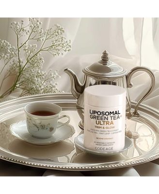 Liposomal Green Tea+ Ultra Potency - EGCG 90% Green Tea Extract, Matcha Green Tea Powder, Peppermint, Lemon Peel - 60 Capsules