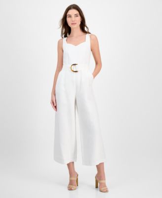 T Tahari - Women's Sweetheart-Neck Wide-Leg Jumpsuit