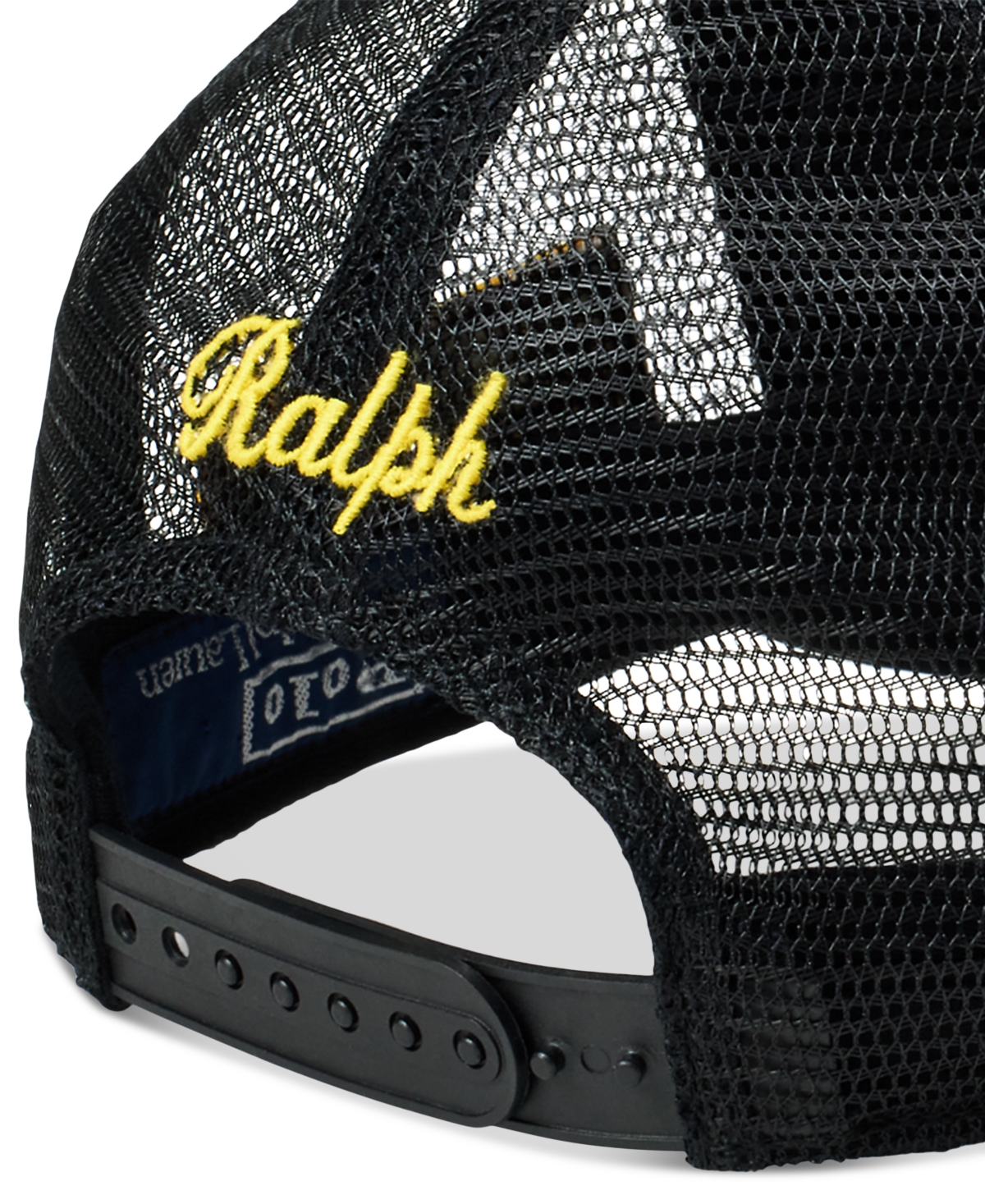 Polo Ralph Lauren Men's Ralph's Garage Canvas Trucker Cap In Black