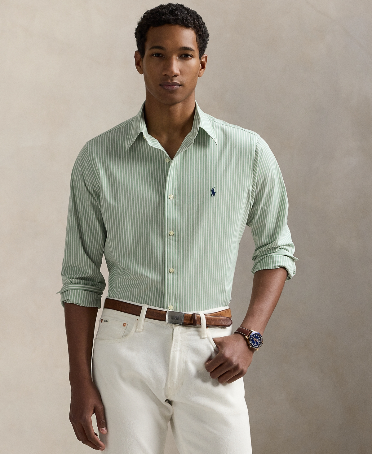 Polo Ralph Lauren Men's Slim-Fit Stretch Poplin Shirt