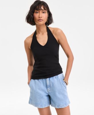 Women's V-Neck Halter Top