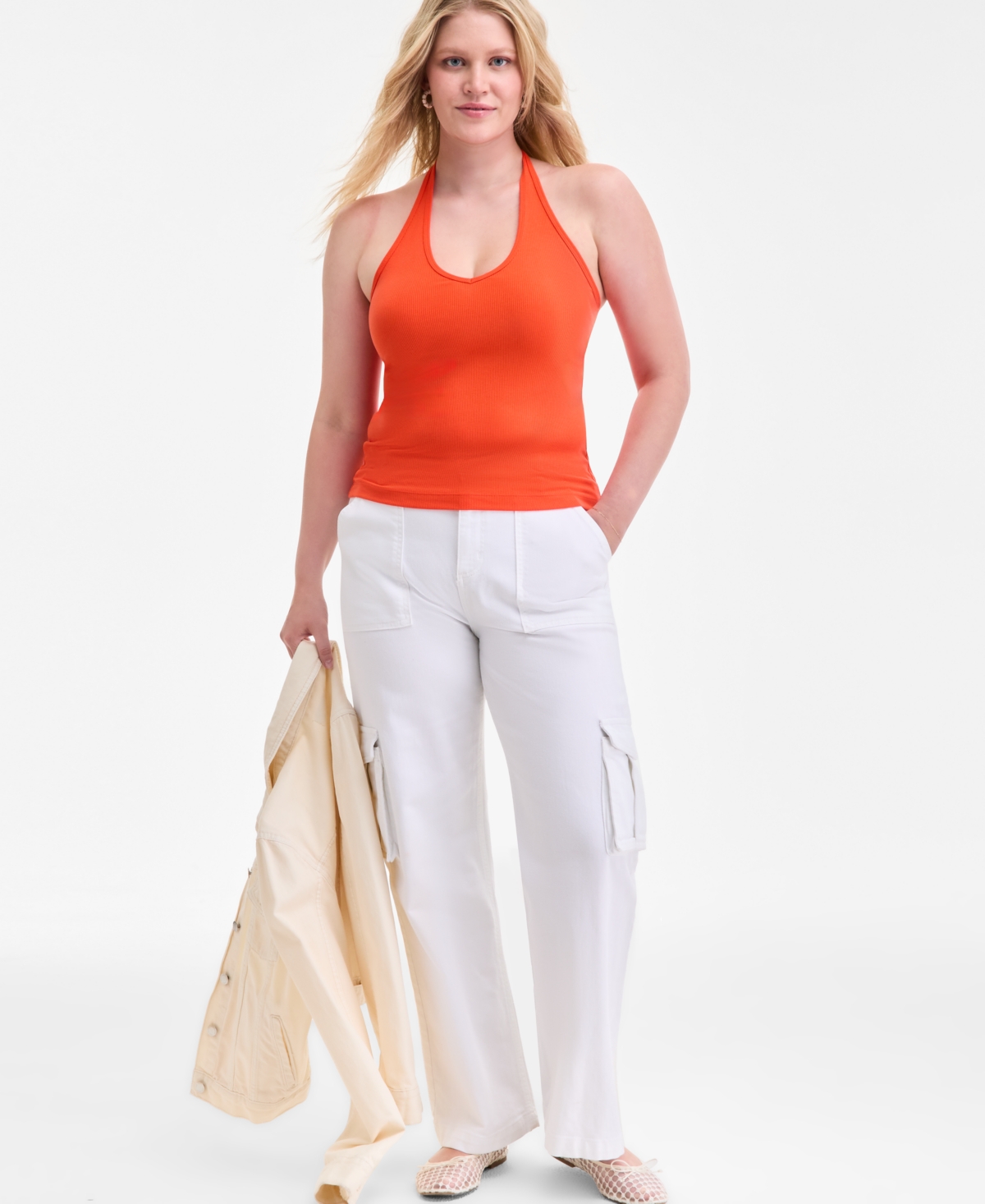 Shop On 34th Women's V-neck Halter Top, Exclusively At Macy's