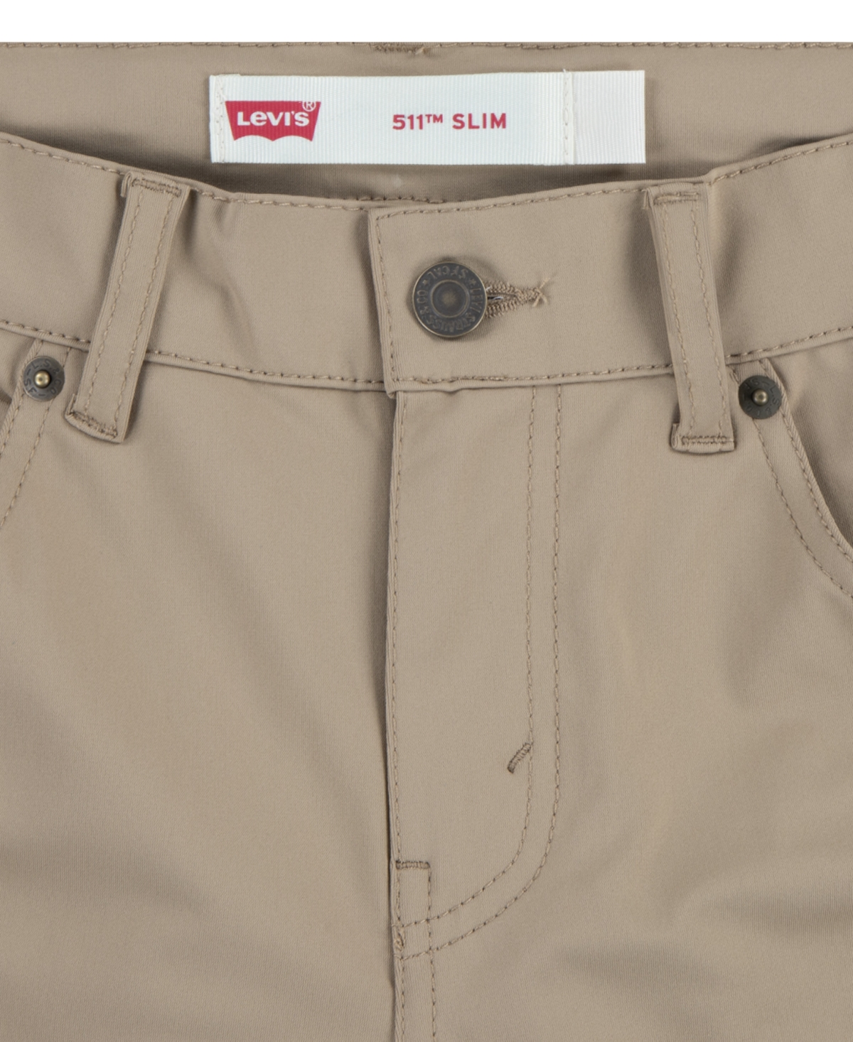 Shop Levi's Big Boys 511 Slim Fit Performance Stretch Shorts In Harvest Gold