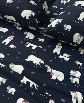 Ultra-Soft Turkish Cotton Flannel Christmas Print Sheet Set