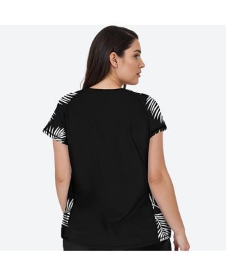 Plus Size Loose Fit Short Sleeve UPF 50+ Adele Swim Top