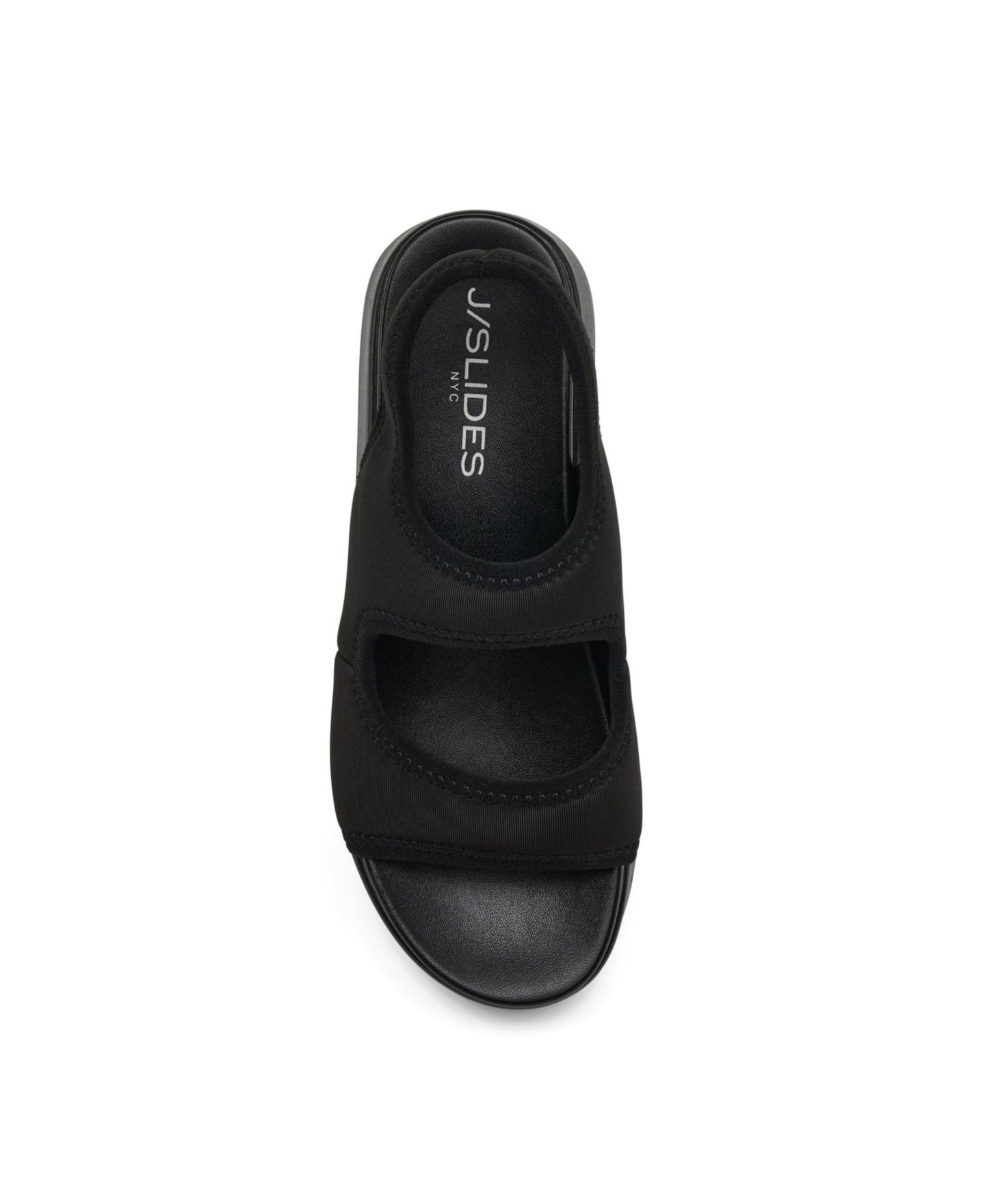 Женские сандалии JSlides Blair Sandal, цвет: Чёрный кожаный — фото 3