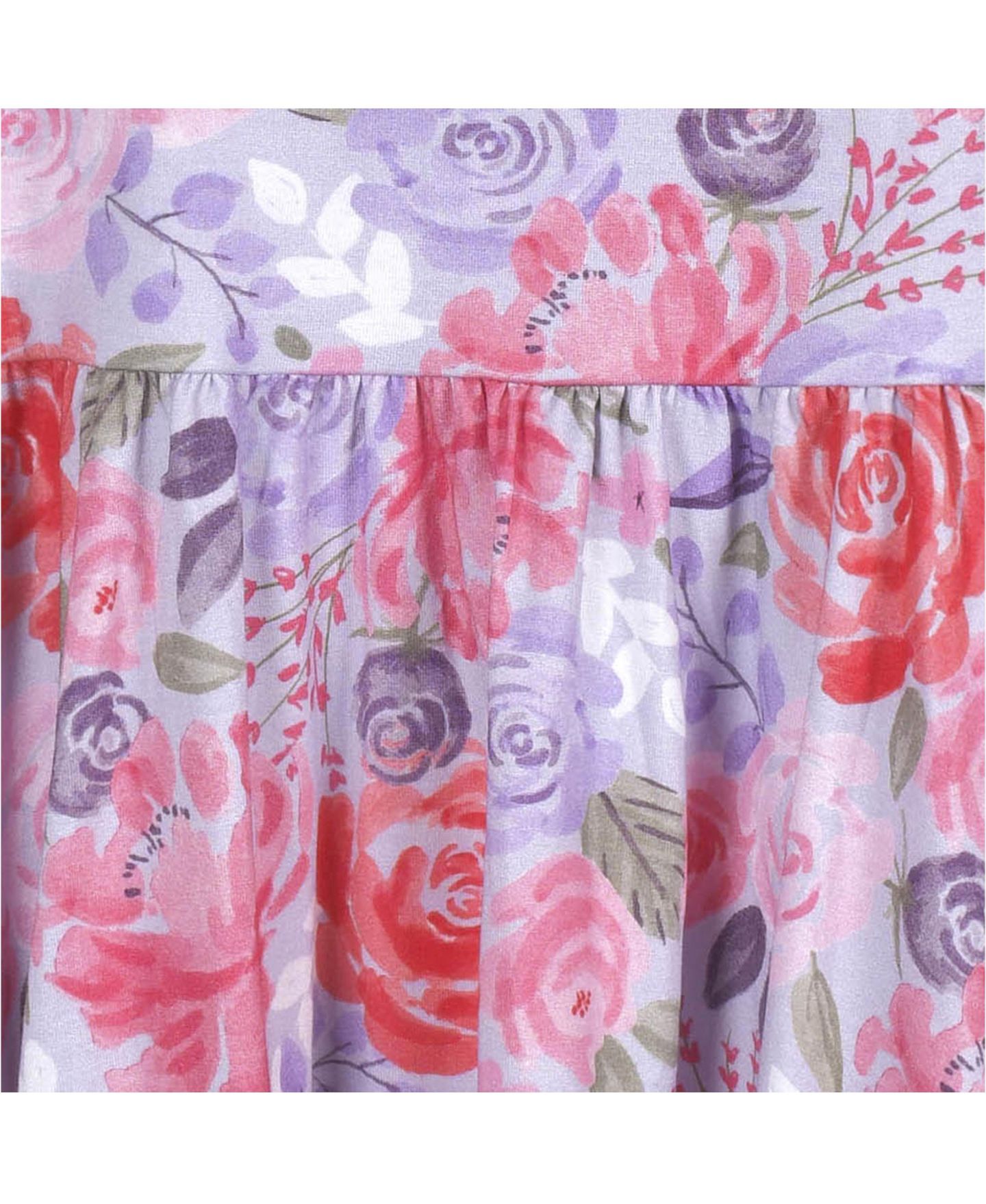 Платье Gerber Short Sleeve Twirl Dress - Lilac Garden - 3T для девочек-малышей, цвет: Сиреневый — фото 3