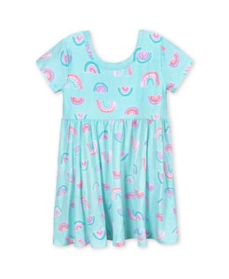 Baby Girls Spotted Leopard Short Sleeve Twirl Dress