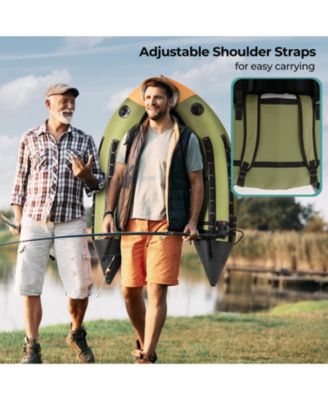 Portable Fishing Boat with 3 Detachable Storage Boxes