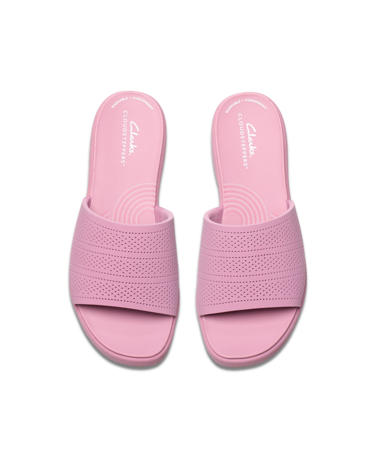 Clarks Cloudsteppers Women's Drift Twist Slip-on Flat Sandals In Purple Synthetic