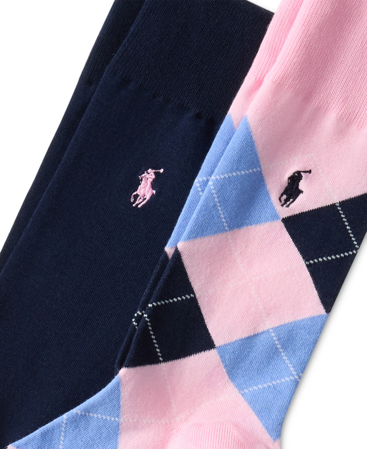 Polo Ralph Lauren Men's Argyle Slack Socks, 2-pack In Pink