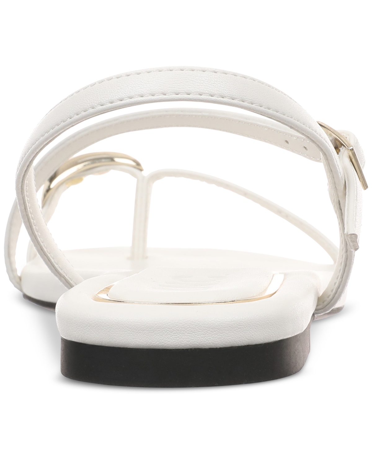 Shop Inc International Concepts Women's Zinaa Flat Sandals, Exclusively At Macy's In White Smooth