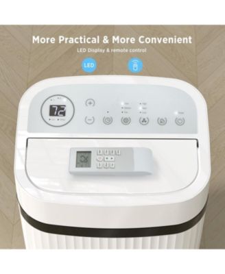 12,000 BTU Portable AC — Cools up to 550 sq ft, 46 dB Quiet, Cooling/Fan/Dehumidifier, Sleep Mode & Remote — Home/Office/Dorm