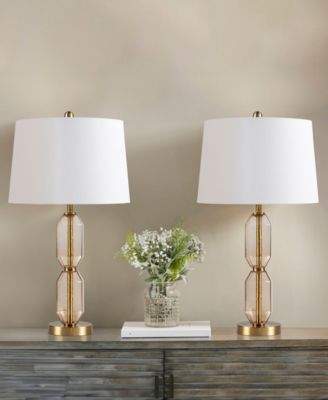 26.5" Zirconia Faceted Glass Table Lamp