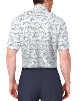 Men's Toucan-Pattern Polo Shirt