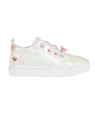 Toddler Girls Printed Flower Lining with Charms Sneakers