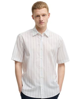 Hugo Boss - Boss by  Men's Printed Cotton Regular-fit Shirt