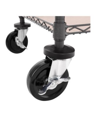 3-Tier Utility Cart with Shelf Liners