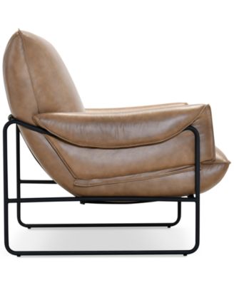 Briannie Leather Accent Chair, Exclusively at Macy's