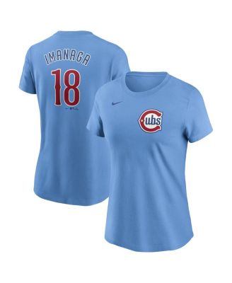 Nike - Women's Shota Imanaga Baby Blue Chicago Cubs Fuse Name Number T-Shirt
