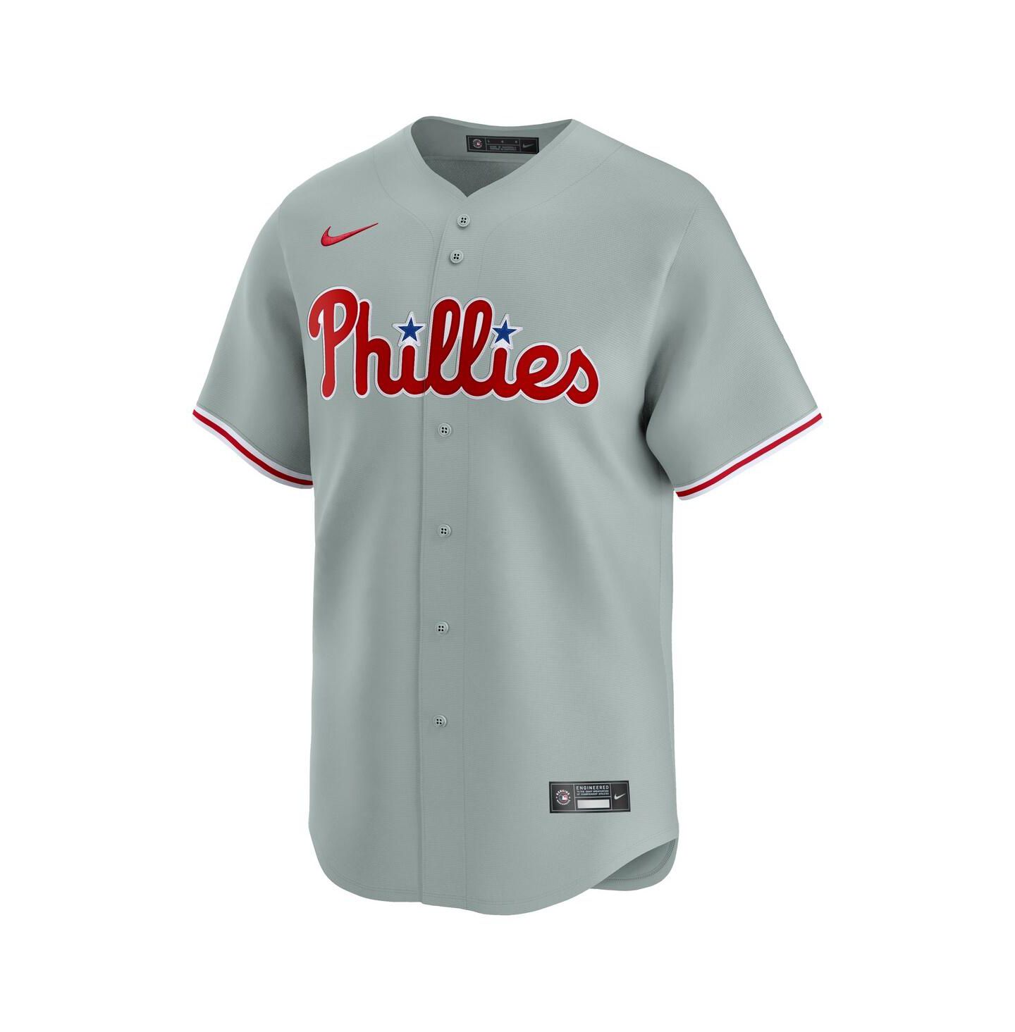 Мужской топ Nike Bryce Harper Gray Philadelphia Phillies Alternate Limited Player Jersey — фото 3